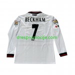 Manchester United Beckham 7 Dres Retro Gostujući 1998-1999 Dugim Rukavima